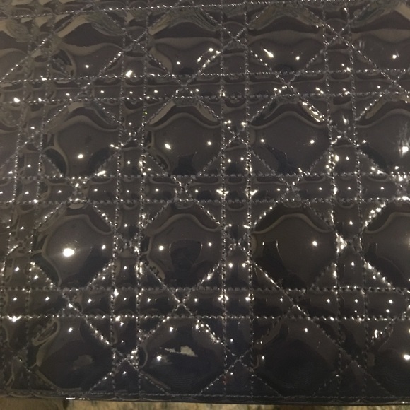 SOLD ON EBAY Dior Large Dark Blue Lady Dior Bag - Picture 8 of 8